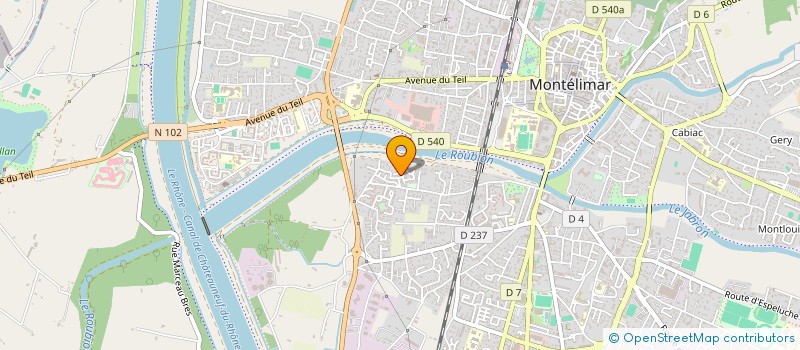 localisation de l'entreprise MADAME CHRISTINE MICHELIS à MONTELIMAR
