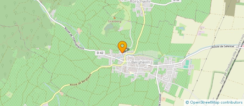 localisation de l'entreprise MADAME CHRISTINE MICHENEAU  BERGHEIM