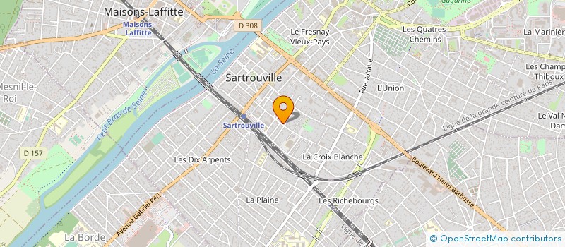 localisation de l'entreprise MADAME CHRISTINE MILLARD  SARTROUVILLE