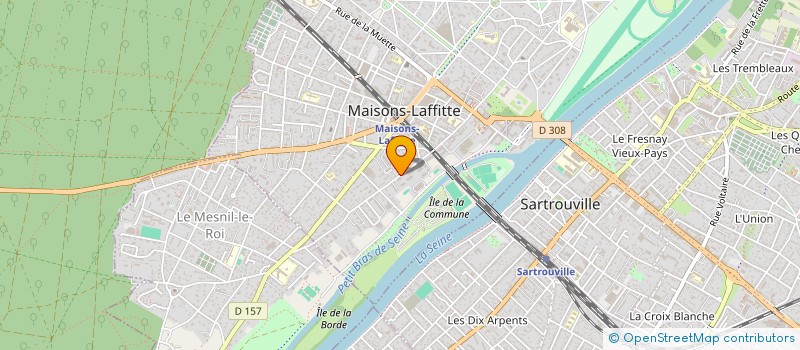 localisation de l'entreprise MADAME CHRISTINE MILLIET  MAISONS-LAFFITTE