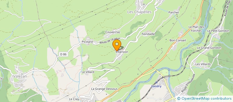 localisation de l'entreprise MADAME CHRISTINE MIRAULT à BOURG-SAINT-MAURICE