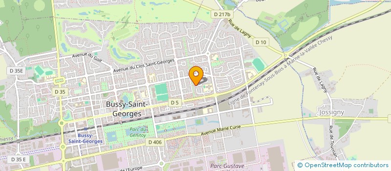 localisation de l'entreprise MADAME CHRISTINE MOISSET  BUSSY-SAINT-GEORGES