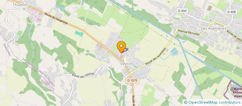 localisation de l'entreprise MADAME CHRISTINE MONIN  LES AVENIERES VEYRINS-THUELLIN