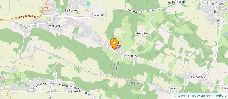 localisation de l'entreprise MADAME CHRISTINE MONLOUVIER  SALAGNON