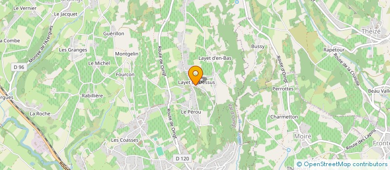 localisation de l'entreprise MADAME CHRISTINE MONNERY  VAL D'OINGT