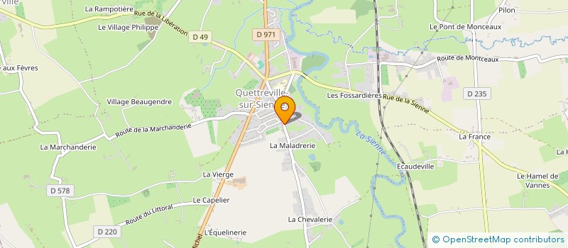 localisation de l'entreprise MADAME CHRISTINE MONTAGUD  QUETTREVILLE-SUR-SIENNE