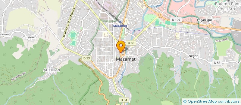 localisation de l'entreprise MADAME CHRISTINE MONTAMAT  MAZAMET