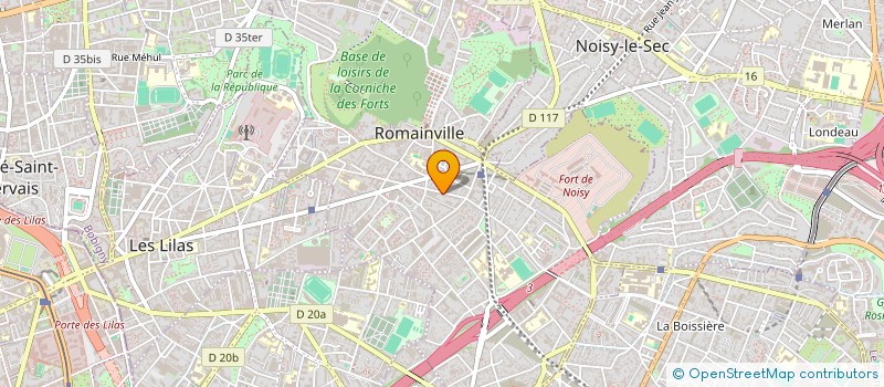 localisation de l'entreprise MADAME CHRISTINE MONTEIL à ROMAINVILLE