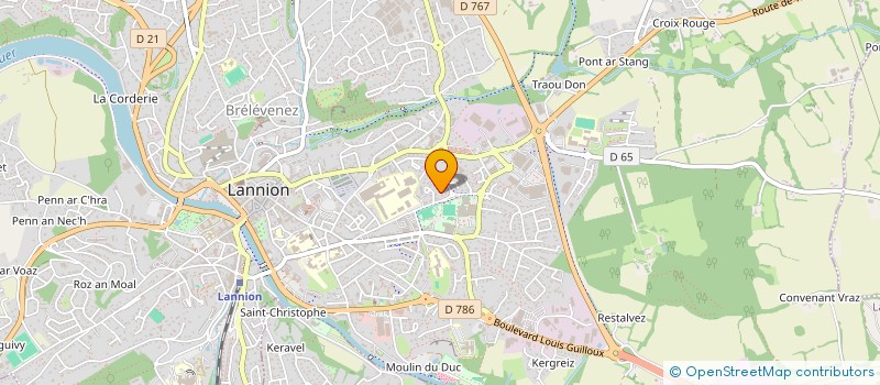 localisation de l'entreprise MADAME CHRISTINE MONTFORT à LANNION
