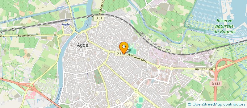 localisation de l'entreprise MADAME CHRISTINE MORA  AGDE