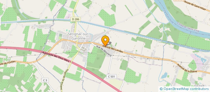 localisation de l'entreprise MADAME CHRISTINE MOREAU à SERIGNAC-SUR-GARONNE