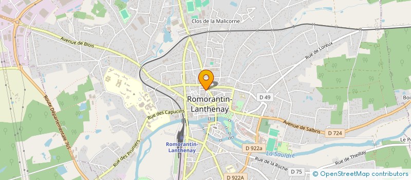 localisation de l'entreprise MADAME CHRISTINE MORHAIN à ROMORANTIN-LANTHENAY