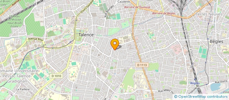 localisation de l'entreprise MADAME CHRISTINE MOUREAU à TALENCE