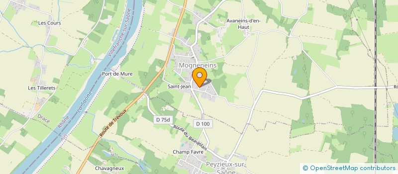 localisation de l'entreprise MADAME CHRISTINE MOURIER  MOGNENEINS