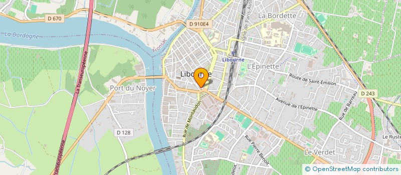 localisation de l'entreprise MADAME CHRISTINE MOUSTIE à LIBOURNE