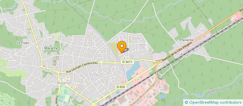 localisation de l'entreprise MADAME CHRISTINE MOZAS  BIGANOS