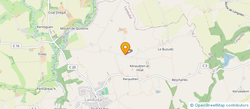 localisation de l'entreprise MADAME CHRISTINE MSILI  LANDUDAL