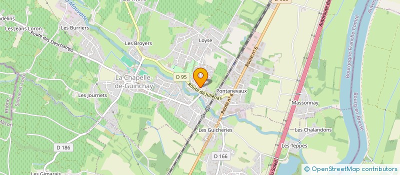 localisation de l'entreprise MADAME CHRISTINE MUTIN à LA CHAPELLE-DE-GUINCHAY