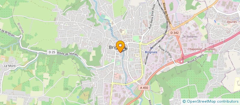 localisation de l'entreprise MADAME CHRISTINE NACHURY à BRIGNAIS