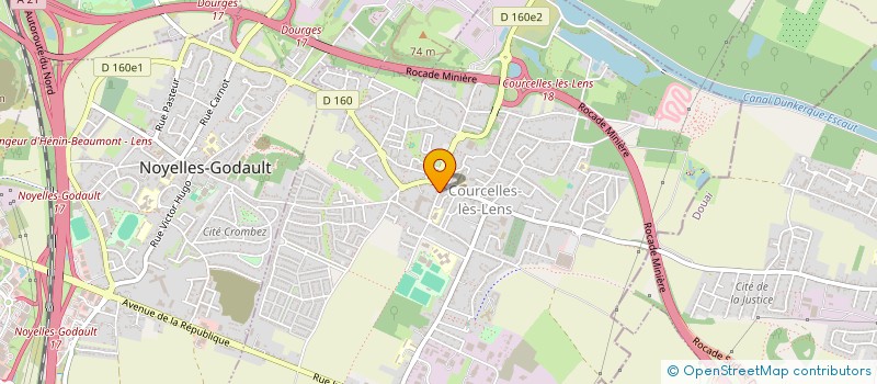 localisation de l'entreprise MADAME CHRISTINE NAYE  COURCELLES-LES-LENS