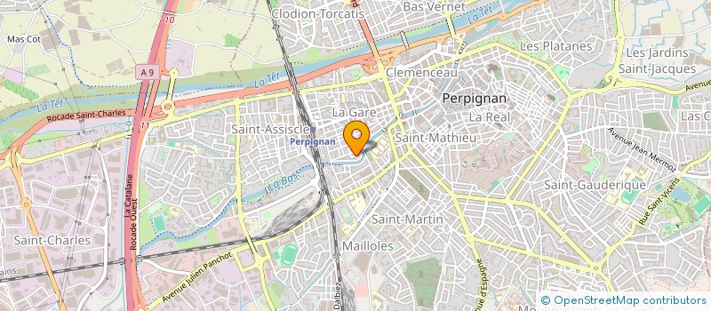 localisation de l'entreprise MADAME CHRISTINE NICOLAS  PERPIGNAN