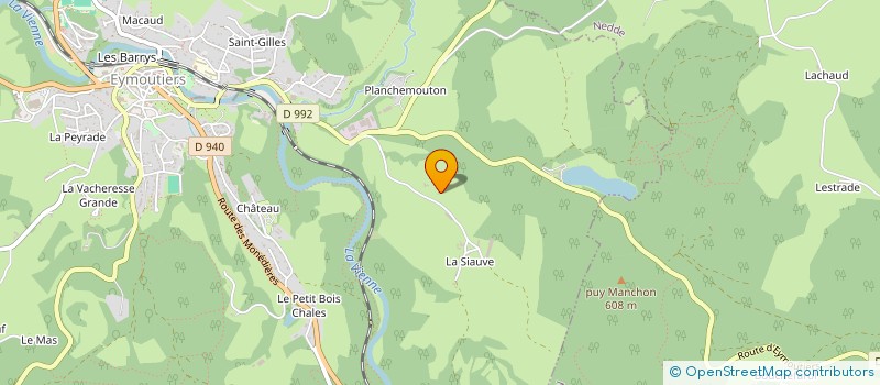 localisation de l'entreprise MADAME CHRISTINE NIEDERKOFLER à EYMOUTIERS