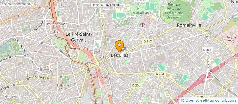 localisation de l'entreprise MADAME CHRISTINE O'LOUGHLIN à LES LILAS