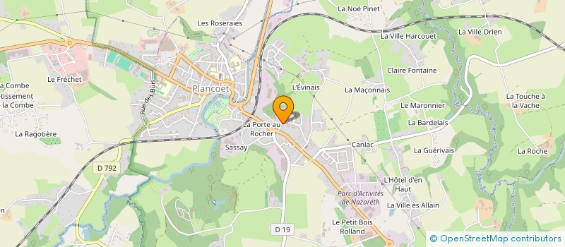 localisation de l'entreprise MADAME CHRISTINE OFFRET à PLANCOET