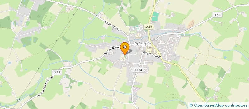 localisation de l'entreprise MADAME CHRISTINE OGER  PRECIGNE