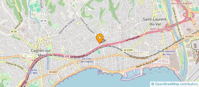 localisation de l'entreprise MADAME CHRISTINE OLIVA à CAGNES-SUR-MER