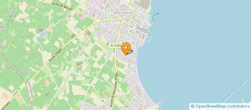 localisation de l'entreprise MADAME CHRISTINE OLIVIER à MARSEILLAN