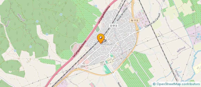 localisation de l'entreprise MADAME CHRISTINE OLLIER  MILHAUD