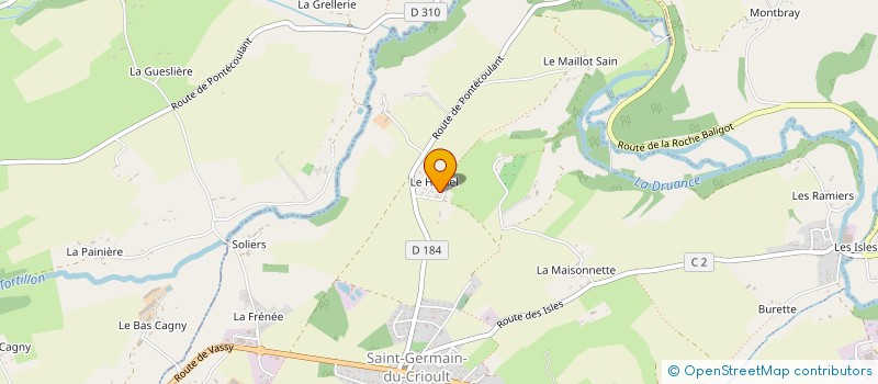 localisation de l'entreprise MADAME CHRISTINE ORVAIN  CONDE-EN-NORMANDIE