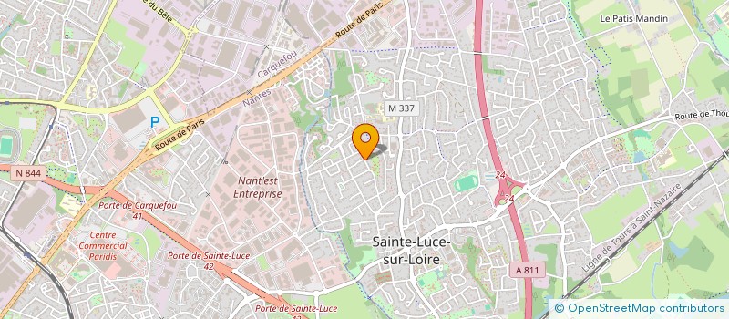 localisation de l'entreprise MADAME CHRISTINE PAILLARD à SAINTE-LUCE-SUR-LOIRE