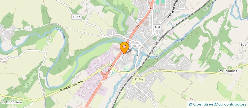 localisation de l'entreprise MADAME CHRISTINE PALAO  VIVONNE