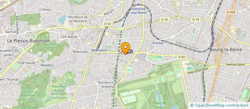 localisation de l'entreprise MADAME CHRISTINE PALAZO à SCEAUX