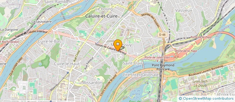 localisation de l'entreprise MADAME CHRISTINE PAQUET  CALUIRE-ET-CUIRE