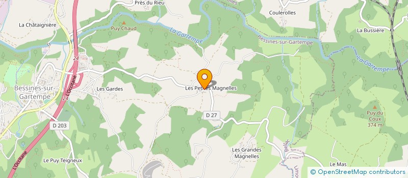 localisation de l'entreprise MADAME CHRISTINE PAROUTEAUD à BESSINES-SUR-GARTEMPE