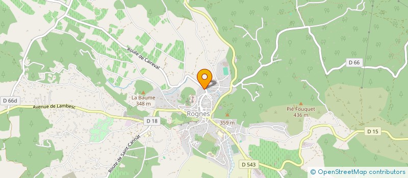 localisation de l'entreprise MADAME CHRISTINE PARRAUD  ROGNES