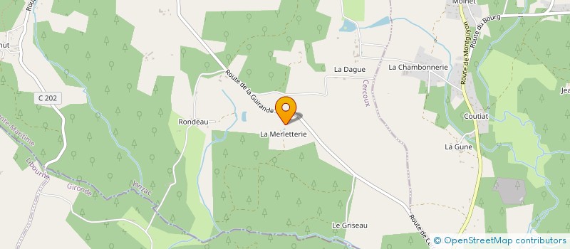 localisation de l'entreprise MADAME CHRISTINE PASSE  CERCOUX