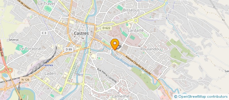 localisation de l'entreprise MADAME CHRISTINE PASSELAC  CASTRES