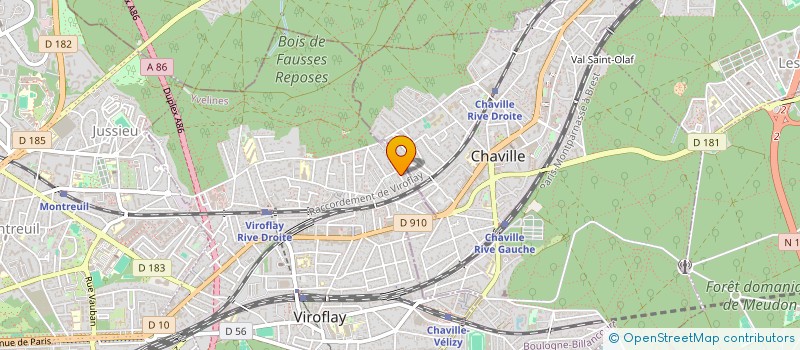 localisation de l'entreprise MADAME CHRISTINE PASSERIEUX à VIROFLAY