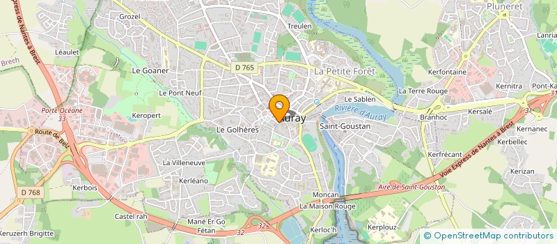 localisation de l'entreprise MADAME CHRISTINE PASTOR à AURAY