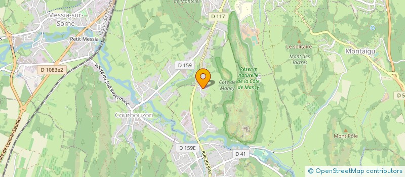 localisation de l'entreprise MADAME CHRISTINE PATEY  MACORNAY