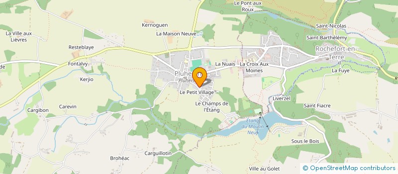 localisation de l'entreprise MADAME CHRISTINE PAULY  PLUHERLIN