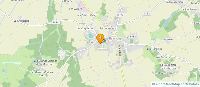 localisation de l'entreprise MADAME CHRISTINE PAVIE  SAINT-BRANCHS