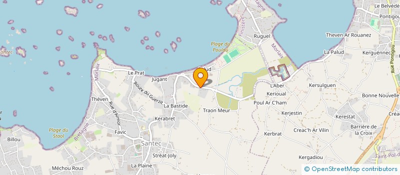 localisation de l'entreprise MADAME CHRISTINE PAYSSAN à SANTEC