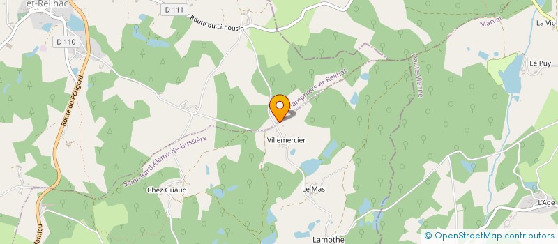 localisation de l'entreprise MADAME CHRISTINE PEDINI  CHAMPNIERS ET REILHAC