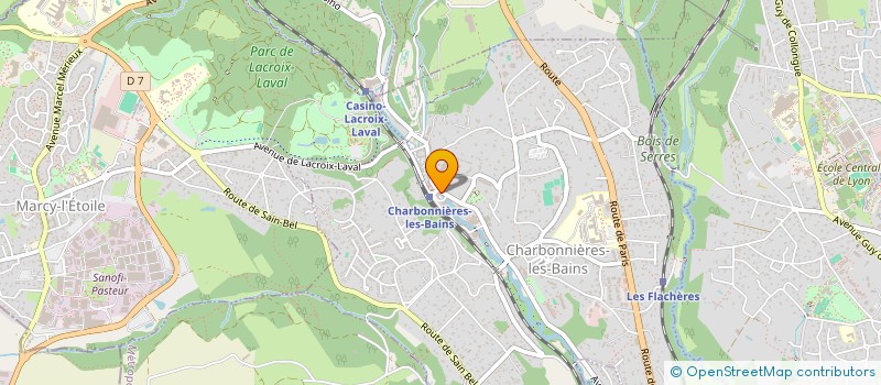 localisation de l'entreprise MADAME CHRISTINE PEDRON  CHARBONNIERES-LES-BAINS