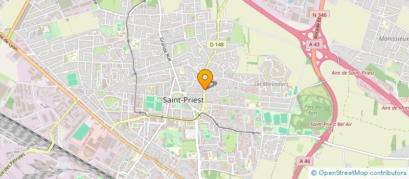 localisation de l'entreprise MADAME CHRISTINE PELLET  SAINT-PRIEST